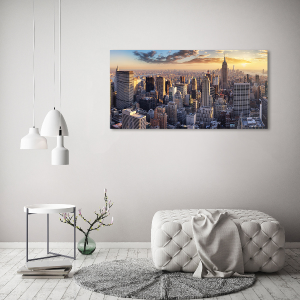 Foto op canvas New York vanuit vogelperspectief