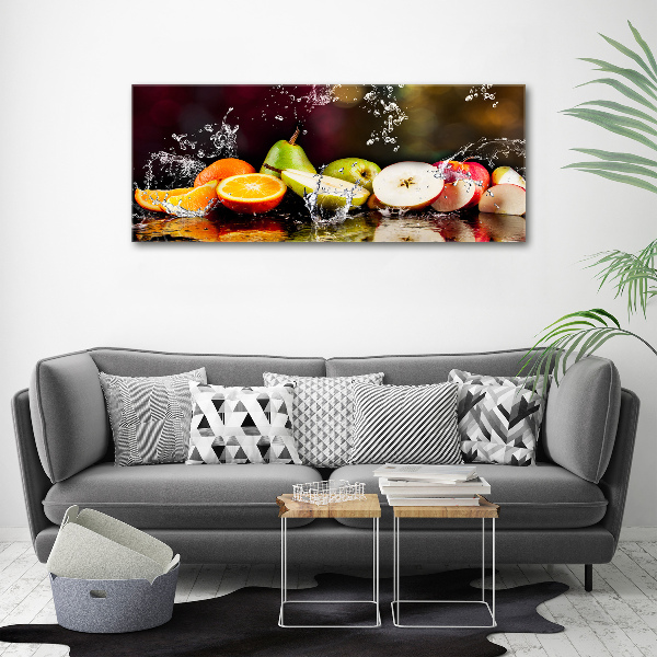 Foto op canvas Fruit en water
