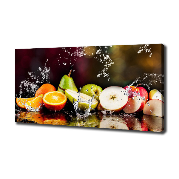 Foto op canvas Fruit en water