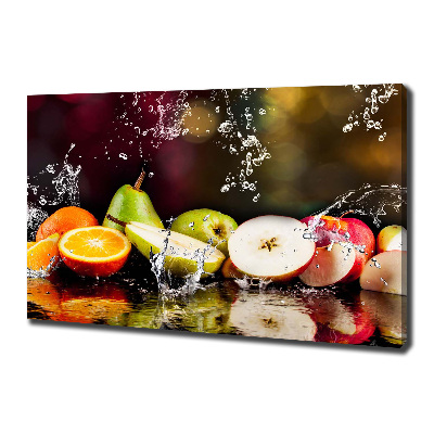 Foto op canvas Fruit en water