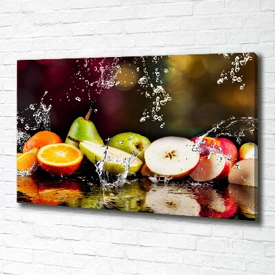 Foto op canvas Fruit en water
