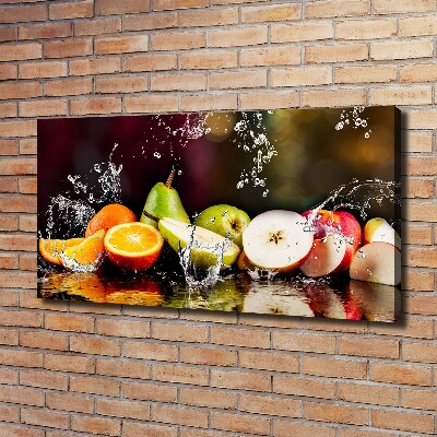 Foto op canvas Fruit en water