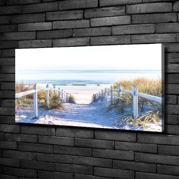 Canvas schilderij duinen aan zee