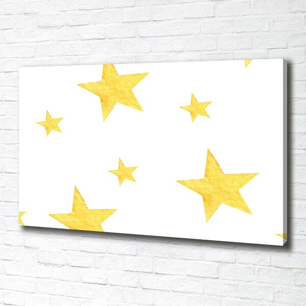 Foto canvas Gele sterren