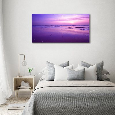 Schilderij op canvas Zonsondergang, zon, zee