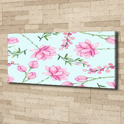 Foto canvas Bloemen en bessen