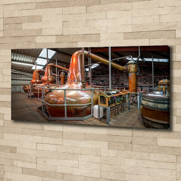 Schilderij op canvas Brouwerij