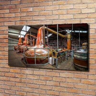 Schilderij op canvas Brouwerij