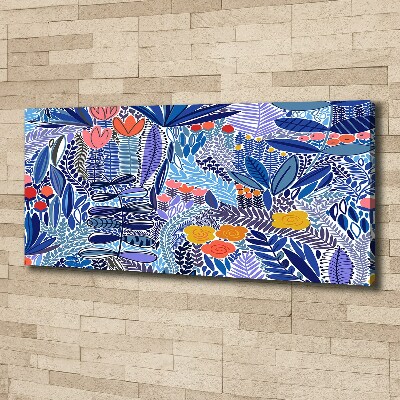 Canvas foto Bloemenpatroon