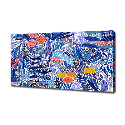 Canvas foto Bloemenpatroon