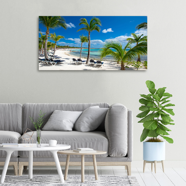 Foto canvas strand van de Malediven