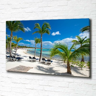 Foto canvas strand van de Malediven