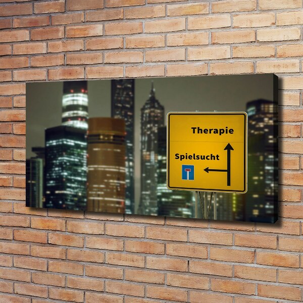 Foto op canvas Therapie in de stad