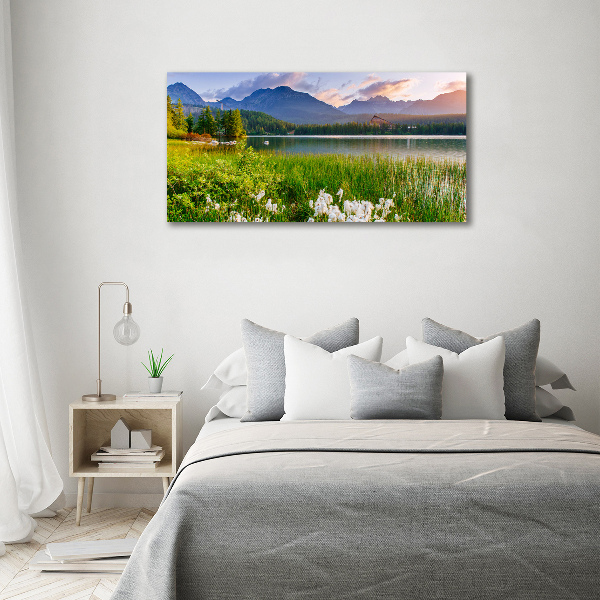 Foto canvas Meer in de bergen