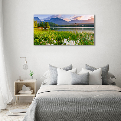 Foto canvas Meer in de bergen