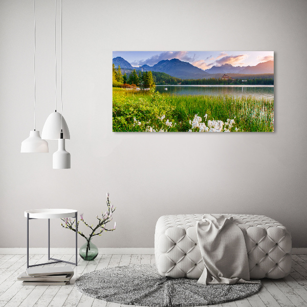 Foto canvas Meer in de bergen