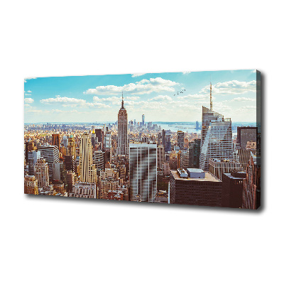 Schilderij op canvas New York vanuit vogelperspectief