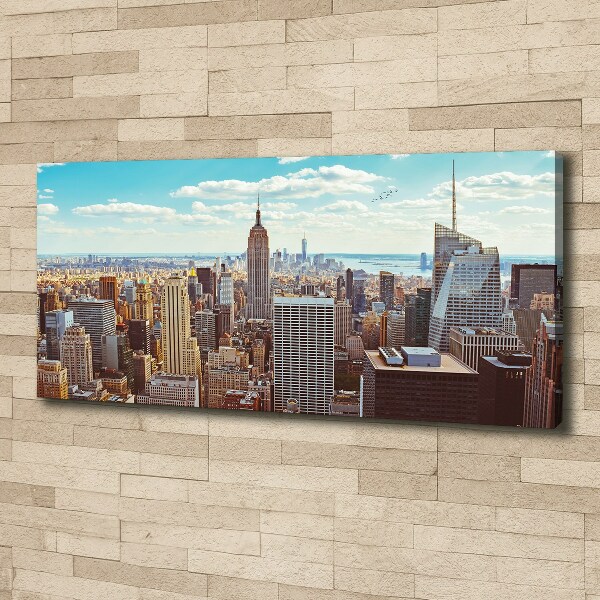 Schilderij op canvas New York vanuit vogelperspectief