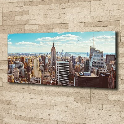 Schilderij op canvas New York vanuit vogelperspectief