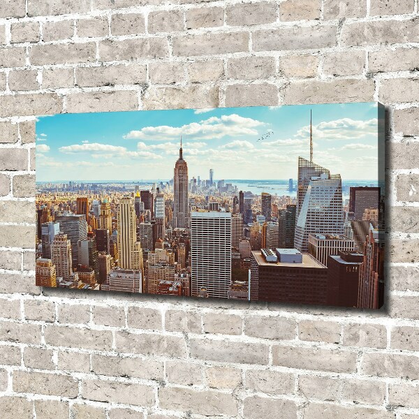 Schilderij op canvas New York vanuit vogelperspectief
