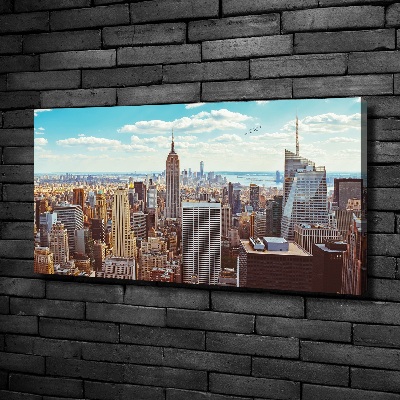 Schilderij op canvas New York vanuit vogelperspectief