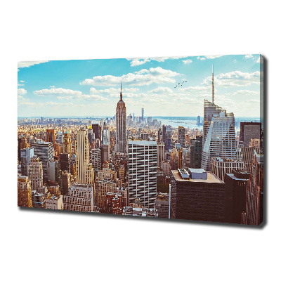 Schilderij op canvas New York vanuit vogelperspectief