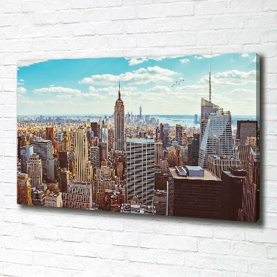 Schilderij op canvas New York vanuit vogelperspectief