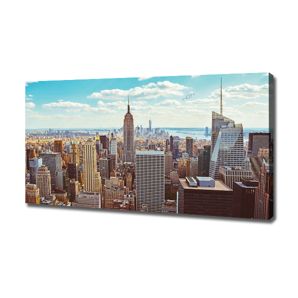 Schilderij op canvas New York vanuit vogelperspectief