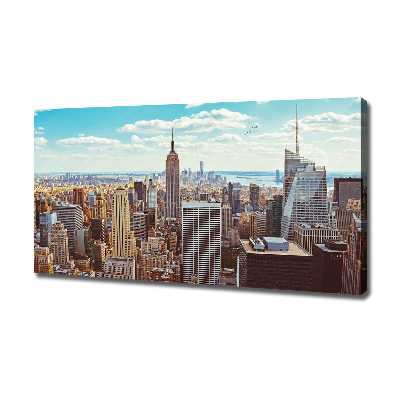Schilderij op canvas New York vanuit vogelperspectief