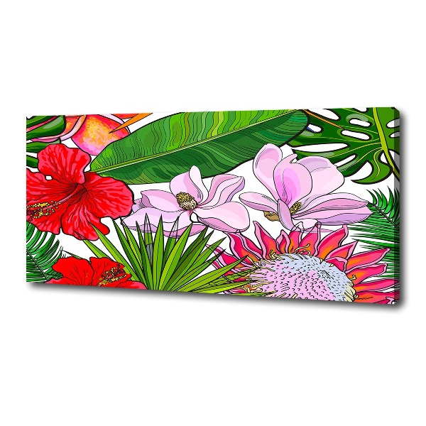 Canvas foto Hawaiiaanse bloemen