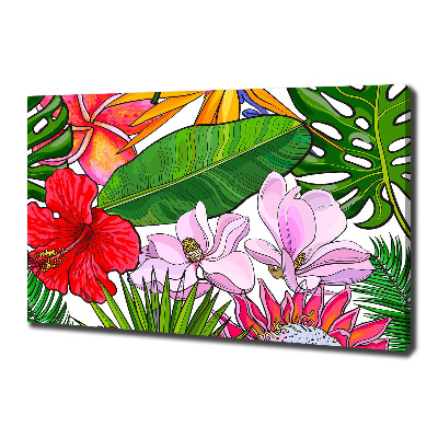 Canvas foto Hawaiiaanse bloemen