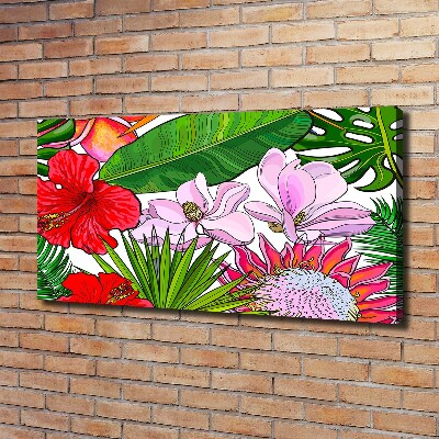 Canvas foto Hawaiiaanse bloemen