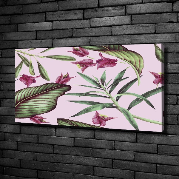 Canvas schilderij Tropische bloemen