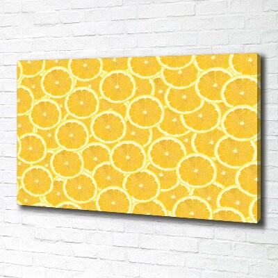 Foto canvas Citroenschijfjes