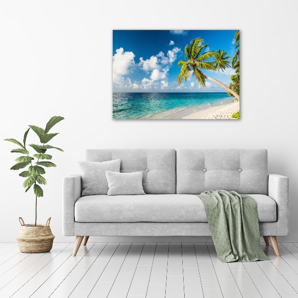 Foto canvas strand van de Malediven