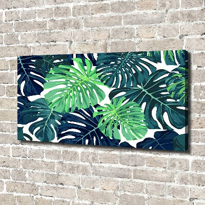 Foto canvas Tropische bladeren