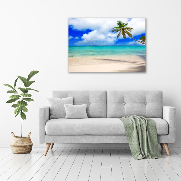 Foto canvas Caribisch strand
