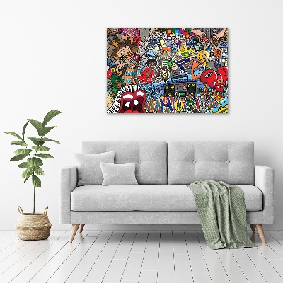 Schilderij op canvas Muzikale collage