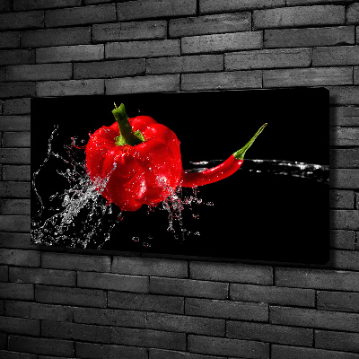 Canvas foto Rode paprika's