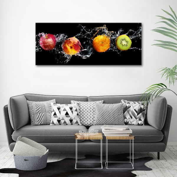 Canvas schilderij Fruit en water