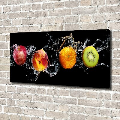Canvas schilderij Fruit en water