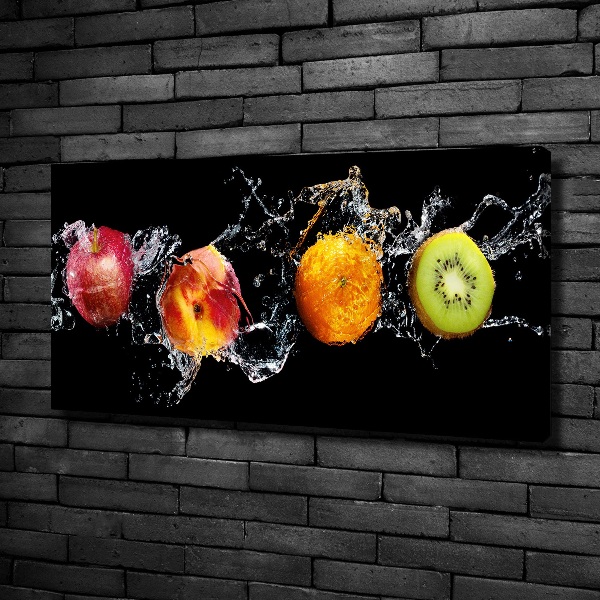 Canvas schilderij Fruit en water