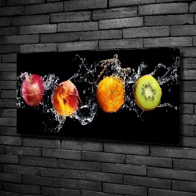 Canvas schilderij Fruit en water