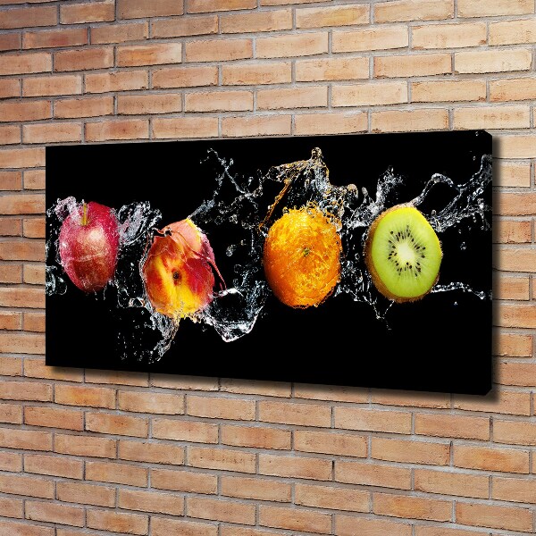 Canvas schilderij Fruit en water