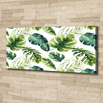Canvas schilderij Tropische bladeren