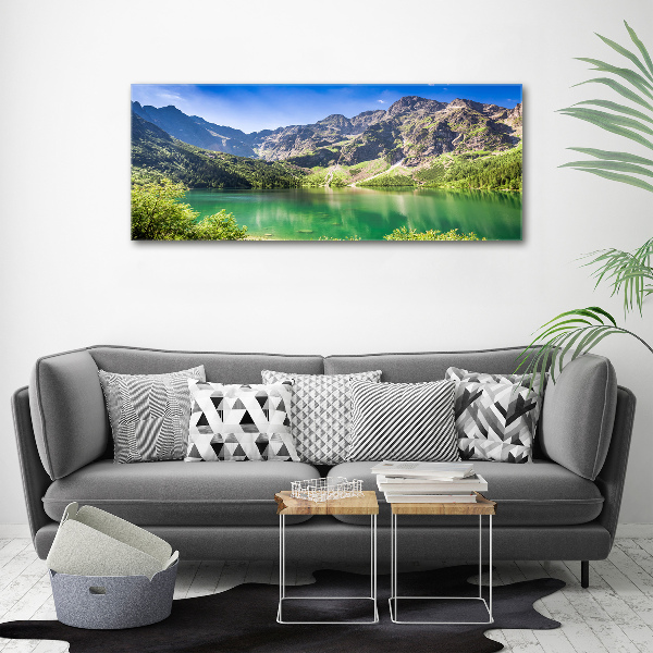 Foto canvas Het zeeoog ​​van het Tatragebergte