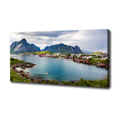 Canvas schilderij Lofoten in Noorwegen