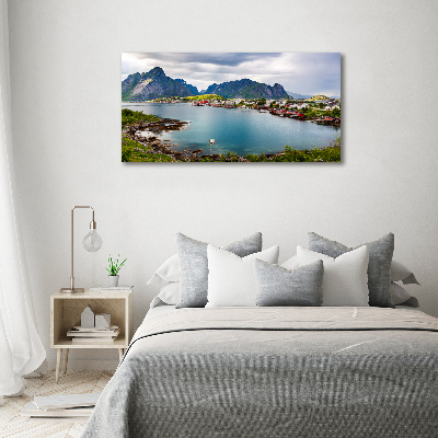 Canvas schilderij Lofoten in Noorwegen