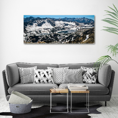 Foto canvas Meer in het Tatragebergte