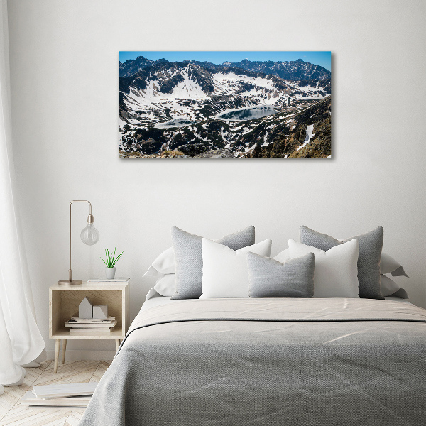 Foto canvas Meer in het Tatragebergte